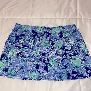 blue/green pattern lilly pulitzer skirt